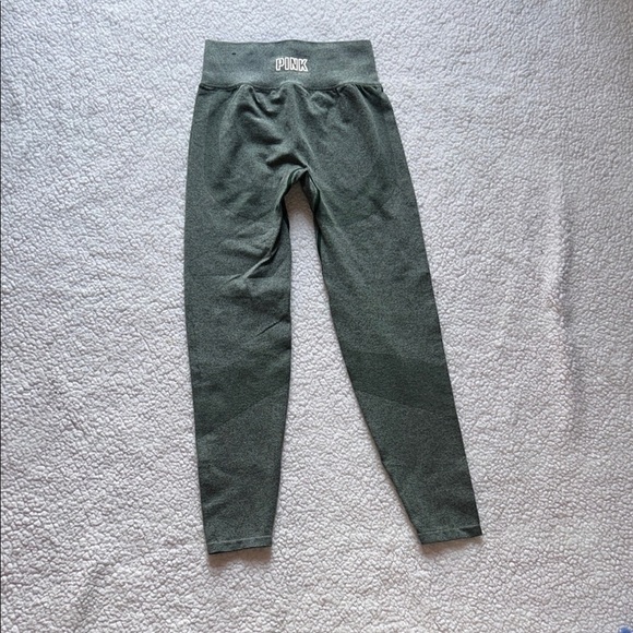 PINK Victoria's Secret Green High-Rise Leggings Stretchy - Picture 6 of 8